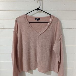 Pink Freshman Cropped Long sleeves